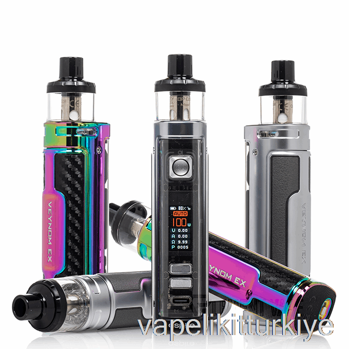 Vape Türkiye Aspire Veynom Ex 100w Pod Sistemi Turkuaz Mor Solma